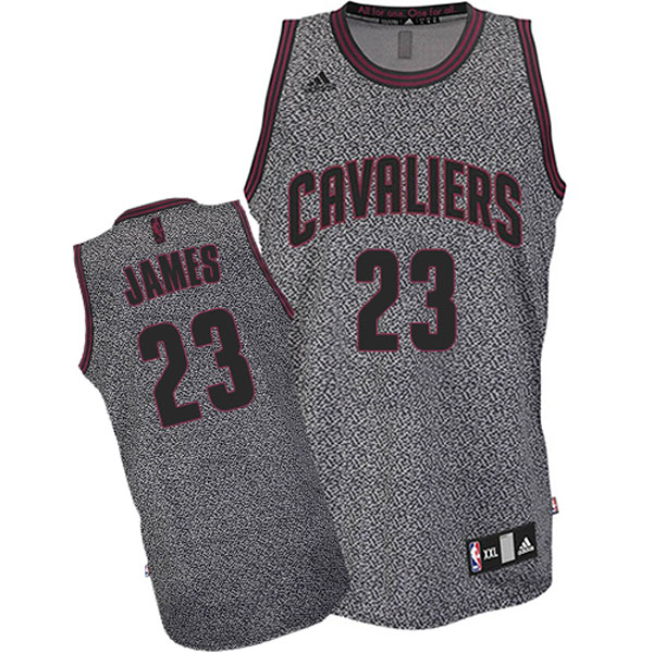 Cleveland Cavaliers #23 Lebron James Static Fashion Swingman Black Jersey