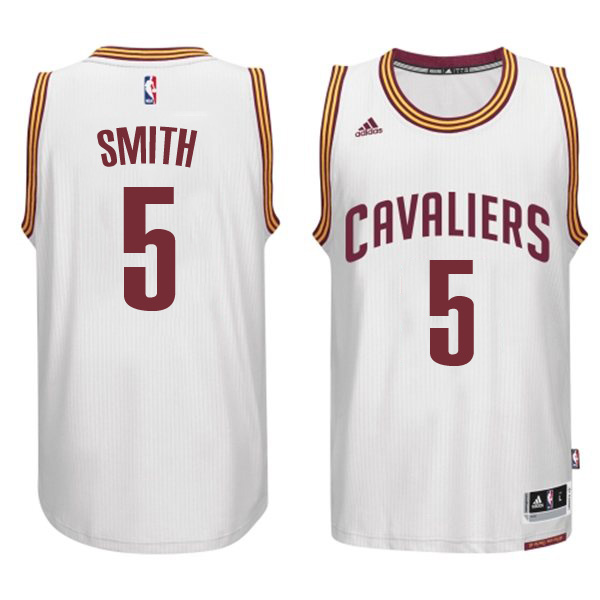 Cleveland Cavaliers #5 JR Smith 2014 15 New Swingman Home White Jersey