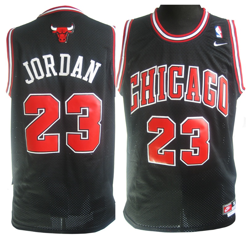  Chicago Bulls #23 Michael Jordan Soul Swingman Black Jersey