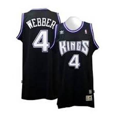 Chris Webber Sacramento Kings #4 Black Soul Swingman Jersey