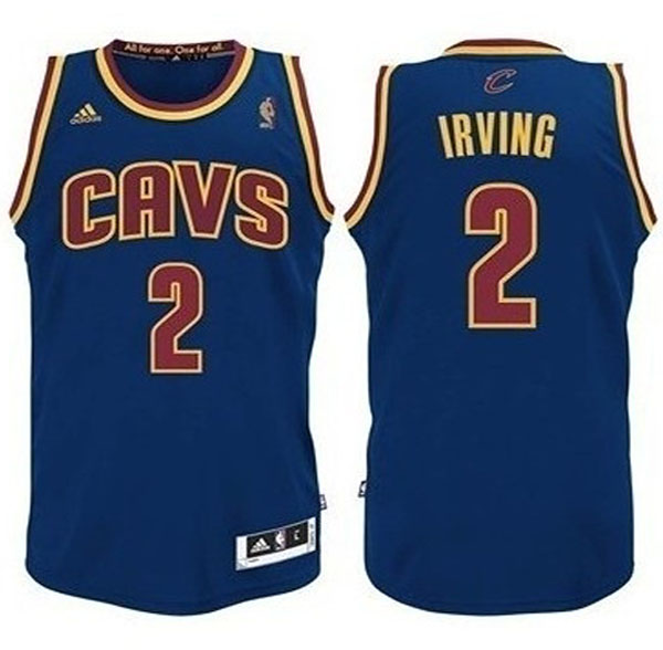 Youth Cleveland Cavaliers #2 Kyrie Irving CavFanatic Revolution 30 Swingman Blue Jersey