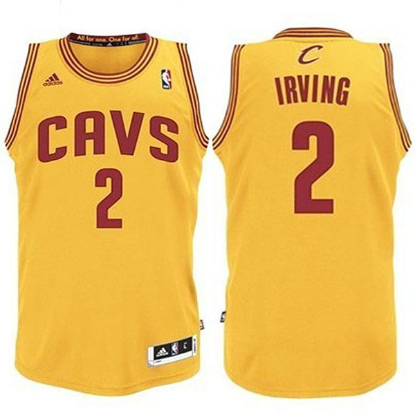 Youth Cleveland Cavaliers #2 Kyrie Irving CAVS Revolution 30 Swingman Alternate Gold Jersey