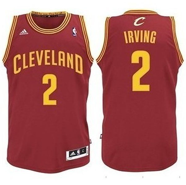 Youth Cleveland Cavaliers #2 Kyrie Irving Revolution 30 Swingman Road Red Jersey