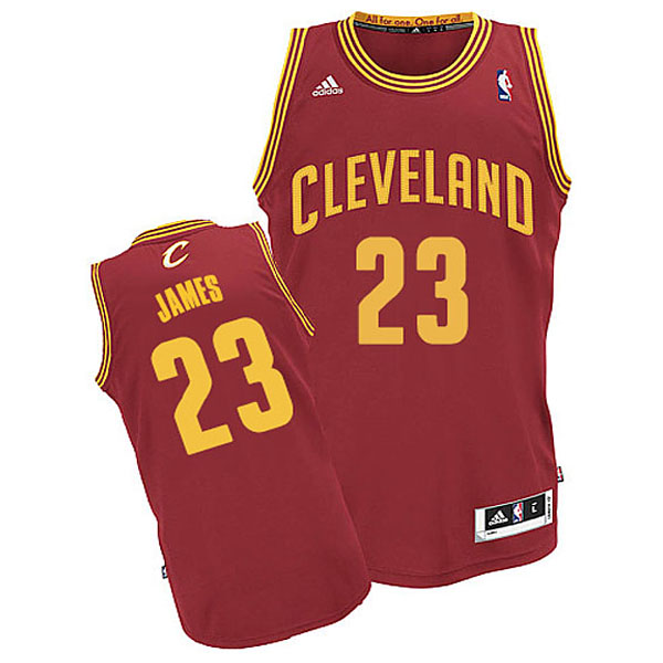 Youth Cleveland Cavaliers #23 Lebron James Revolution 30 Swingman Road Red Jersey