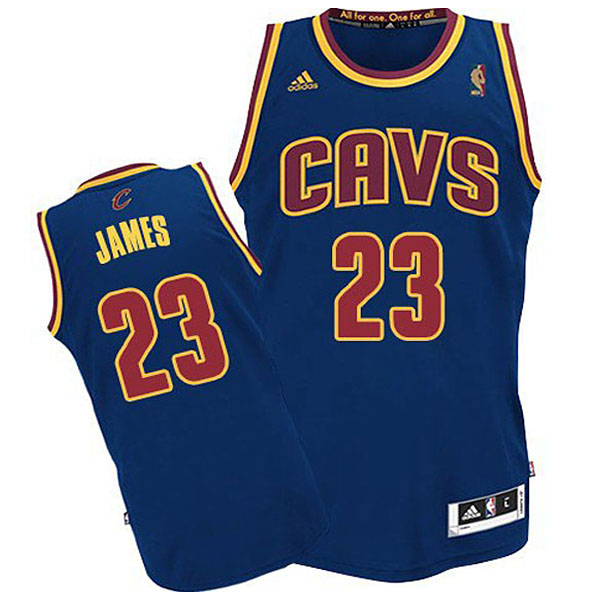 Youth Cleveland Cavaliers #23 Lebron James CAVS Revolution 30 Swingman Blue Jersey