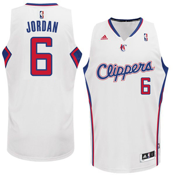 Los Angeles Clippers #6 DeAndre Jordan 2014 2015 New Swingman Home White Jersey