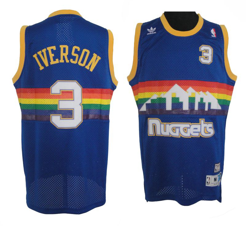 Allen Iverson Denver Nuggets #3 Soul Swingman Road Jersey