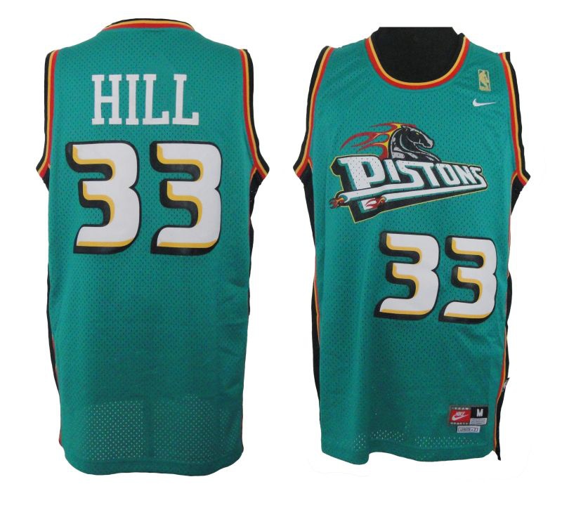 Detroit Pistons #33 Grant Hill Soul Swingman Green Jersey