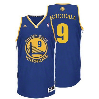 Golden State Warriors #9 Andre Iguodala Revolution 30 Swingman Road Jersey