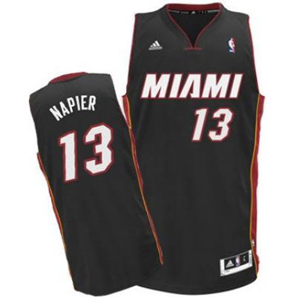 Shabazz Napier Jersey  Miami Heat #13 Revolution 30 Swingman Black Jersey