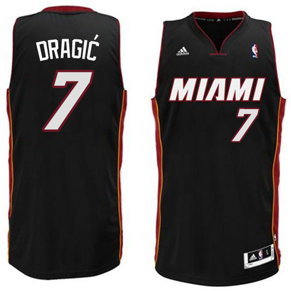 Miami Heat #7 Goran Dragic 2014 15 New Swingman Road Black Jersey
