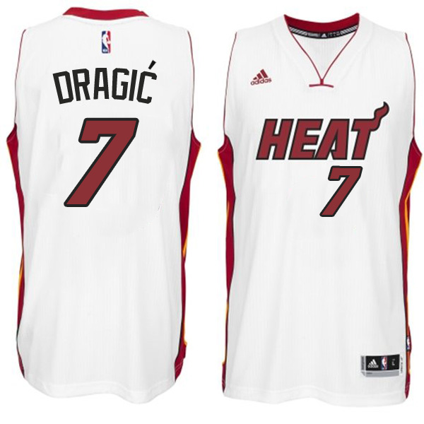 Miami Heat #7 Goran Dragic 2014 15 New Swingman Home White Jersey