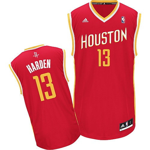 Houston Rockets #13 James Harden Revolution 30 Swingman Alternate Red Jersey