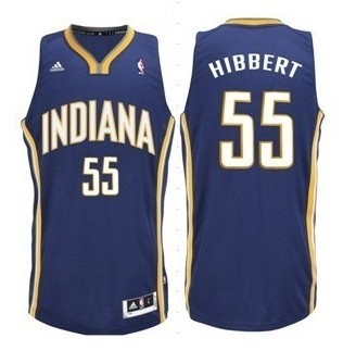 Indiana Pacers #55 Roy Hibbert Revolution 30 Swingman Navy Blue Jersey