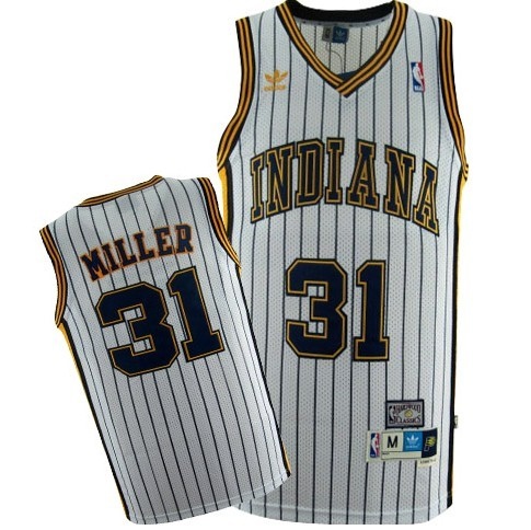 Indiana Pacers #31 Reggie Miller Soul Swingman White Jersey