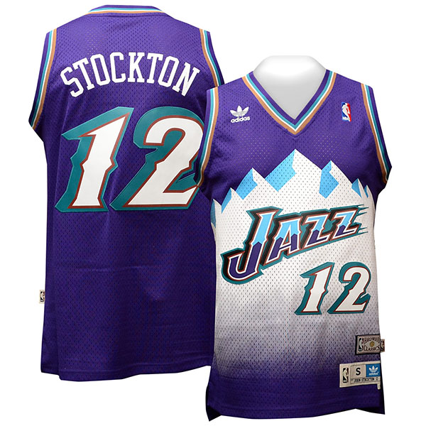Utah Jazz #12 John Stockton Blue Mountains Jersey