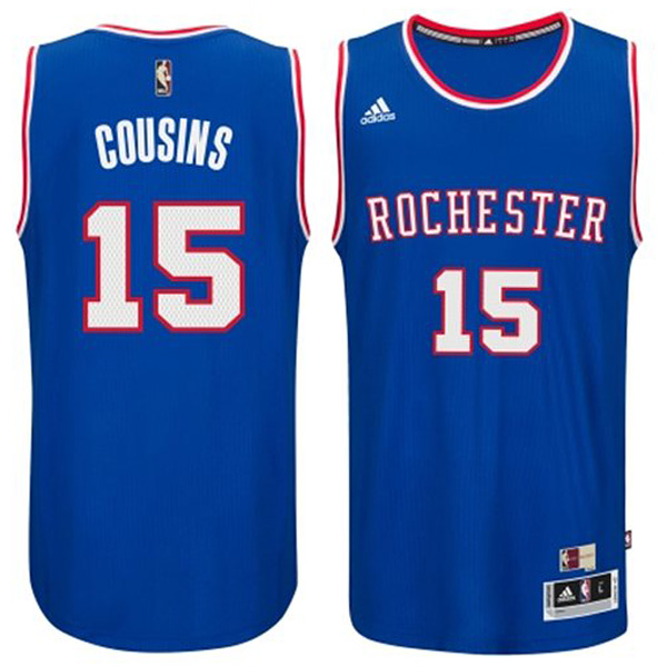 Sacramento Kings #15 DeMarcus Cousins 2014 15 Hardwood Classics Swingman Road Blue Jersey