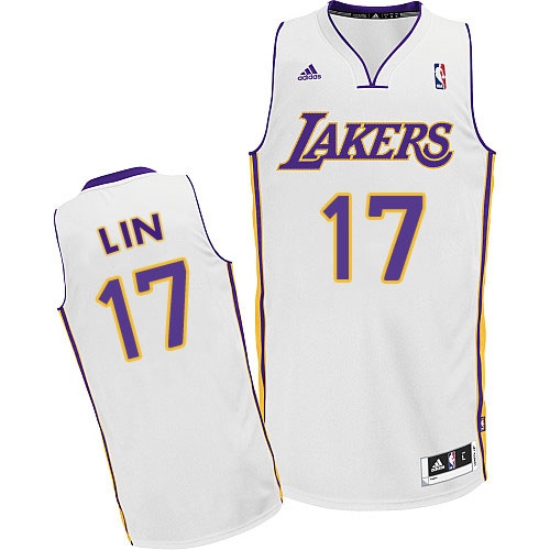 Los Angeles Lakers #17 Jeremy Lin Revolution 30 Swingman White Jersey