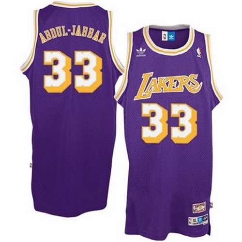 Los Angeles Lakers #33 Abdul Jabbar Purple Swingman Jersey
