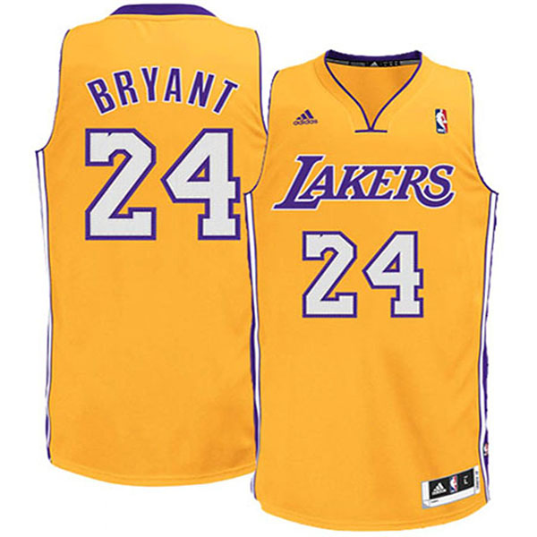 Youth Los Angeles Lakers #24 Kobe Bryant Revolution 30 Swingman Gold Jersey