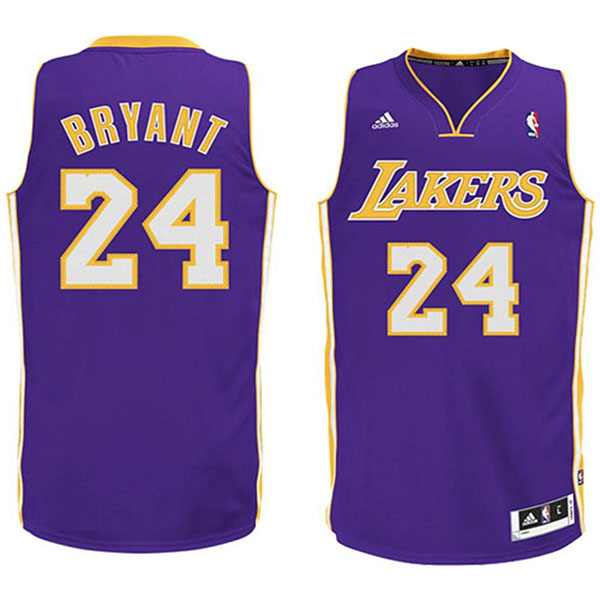 Youth Los Angeles Lakers #24 Kobe Bryant Revolution 30 Swingman Purple Jersey