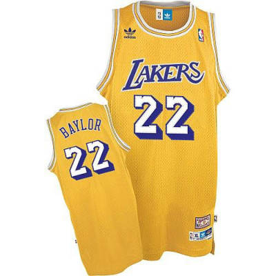 Los Angeles Lakers #22 Elgin Baylor Soul Swingman Gold Jersey