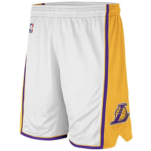 Los Angeles Lakers White Swingman Shorts
