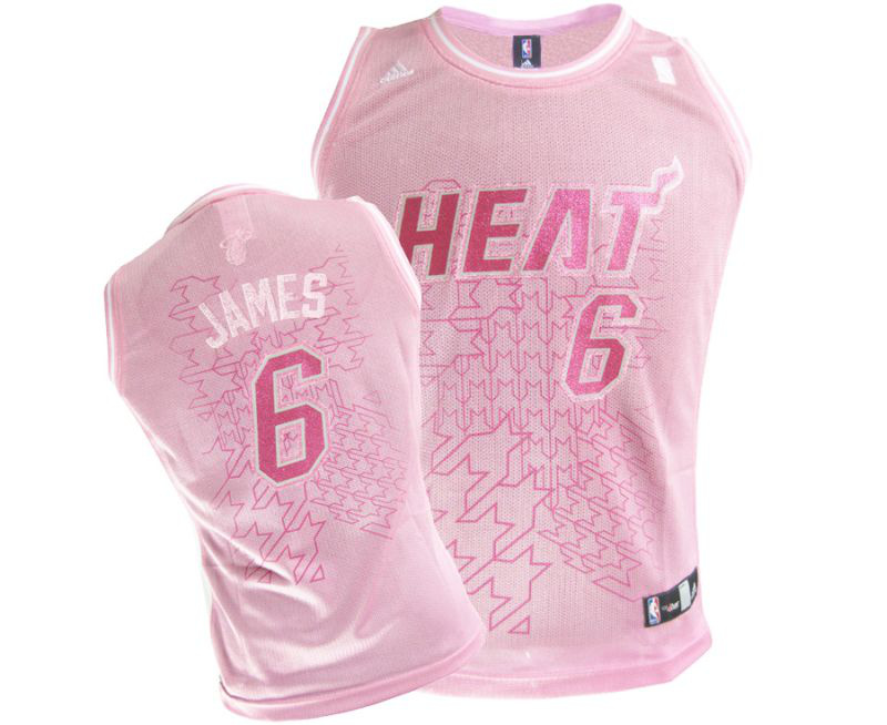 Miami Heat #6 LeBron James Swingman Women Jersey