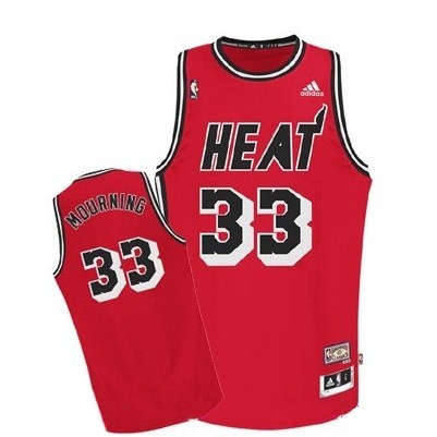 Miami Heat #33 Alonzo Mourning Hardwood Classic Swingman Jersey