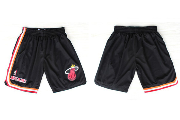 nba Miami Heat Black Hardwood Classics Revolution 30 Swingman Short