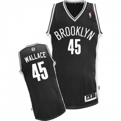 Brooklyn Nets #45 Gerald Wallace Revolution 30 Swingman Road Jersey