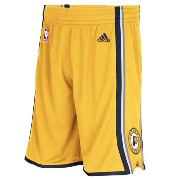 Indiana Pacers Gold Swingman Shorts