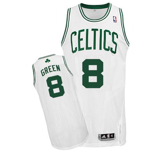 Revolution 30 Celtics #8 Jeff Green White Stitched NBA Jersey
