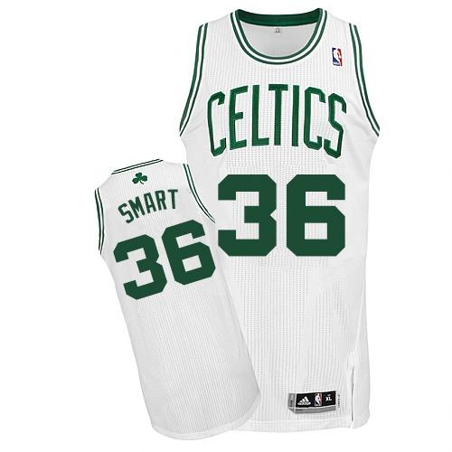 Revolution 30 Celtics #36 Marcus Smart White Stitched NBA Jersey