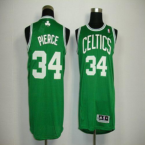 Revolution 30 Celtics #34 Paul Pierce Green Stitched NBA Jersey