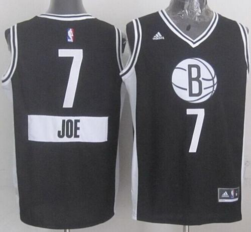 Nets #7 Joe Johnson Black 2014 15 Christmas Day Stitched NBA Jersey