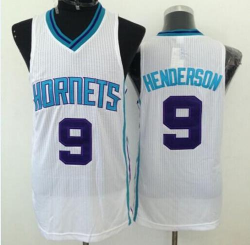 Revolution 30 Hornets #9 Gerald Henderson White Stitched NBA Jersey