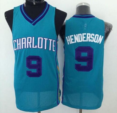 Revolution 30 Hornets #9 Gerald Henderson Light Blue Stitched NBA Jersey