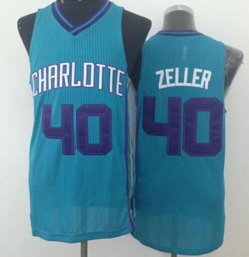 Revolution 30 Hornets #40 Cody Zeller Light Blue Stitched NBA Jersey