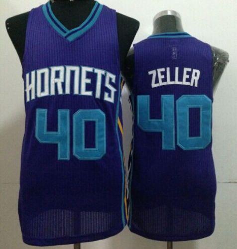 Revolution 30 Hornets #40 Cody Zeller Purple Stitched NBA Jersey