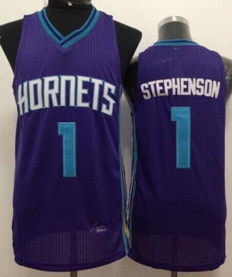 Revolution 30 Hornets #1 Lance Stephenson Purple Stitched NBA Jersey