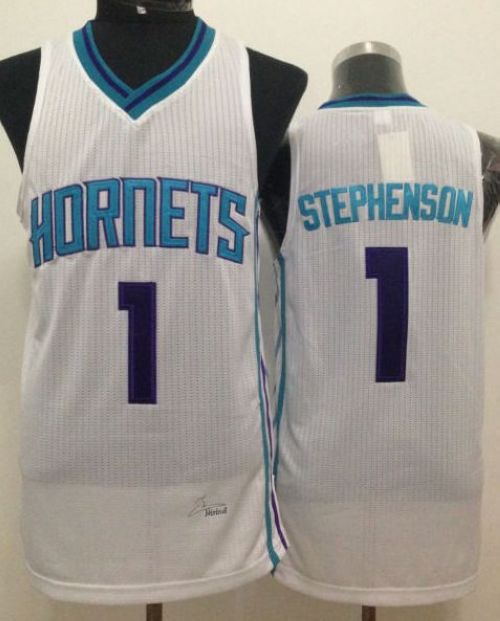 Revolution 30 Hornets #1 Lance Stephenson White Stitched NBA Jersey