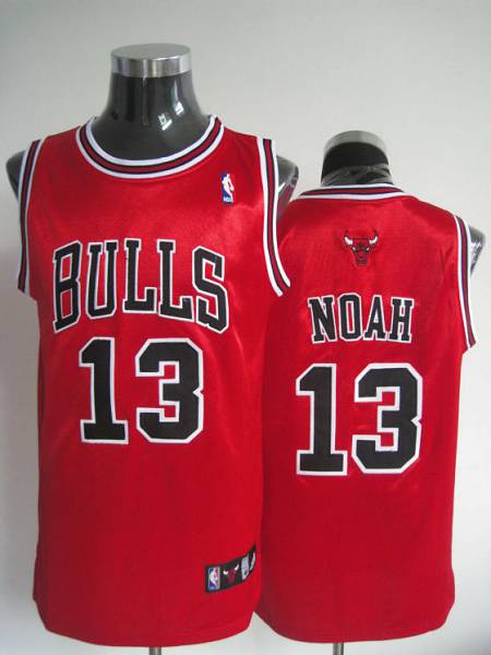 Bulls #13 Joakim Noah Stitched Red NBA Jersey