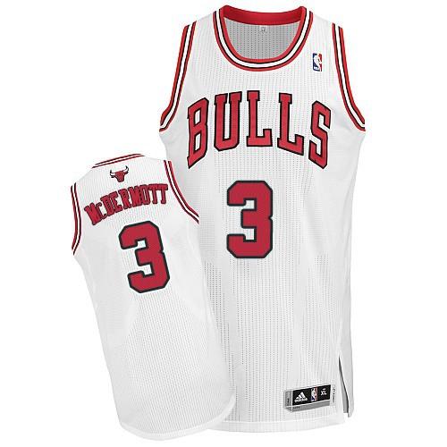 Revolution 30 Bulls #3 Doug McDermott White Stitched NBA Jersey