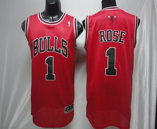 Revolution 30 Bulls #1 Derrick Rose Red Stitched NBA Jersey