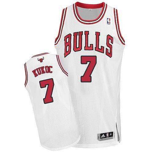 Revolution 30 Bulls #7 Tony Kukoc White Stitched NBA Jersey