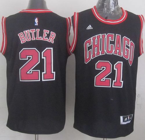 Revolution 30 Bulls #21 Jimmy Butler Black Stitched NBA Jersey