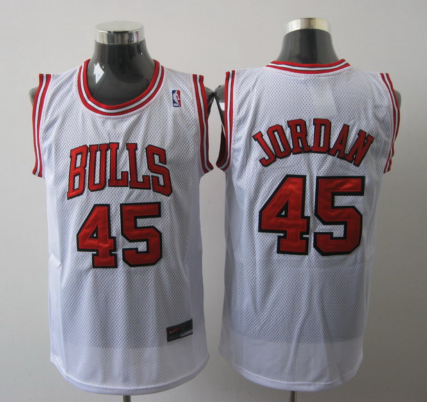 Bulls #45 Jordan White Stitched NBA Jersey