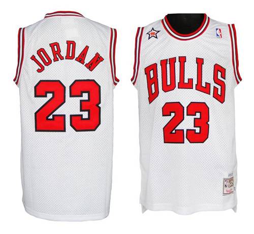 Mitchell And Ness 1998 Bulls #23 Michael Jordan White Stitched NBA Jersey