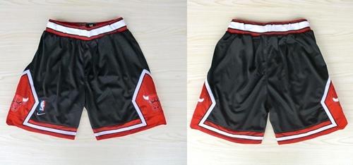  Chicago Bulls Black NBA Shorts